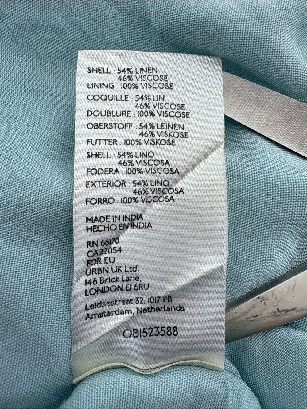 Anthropologie  Light Blue  V‑Neck Maxi Dress - Picture 10 of 13